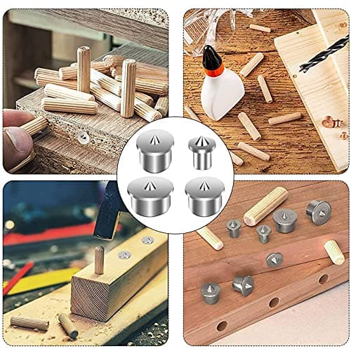 Goupille De Centrage 20 Pcs Marqueurs De Goujon Centre De Cheville En Bois Pointes De Goujon Centre De Goujon En Acier Inoxydable Point Central Du Goujon Pour Outils De Perçage Du Bois