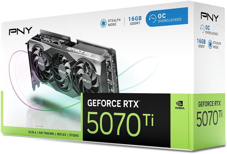 PNY Carte Graphique GeForce RTXTM 5070Ti 16Go OC Triple Fan DLSS 4