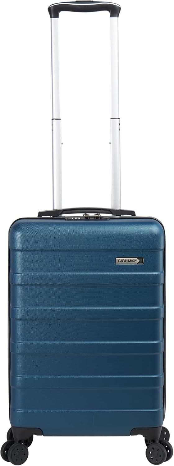 Cabin Max Anode Valise Cabine 55x35x25 Bagage à Main, Trolley léger à Coque Dure, Serrure intégrée - Air France, KLM, ITA, Transavia -44L