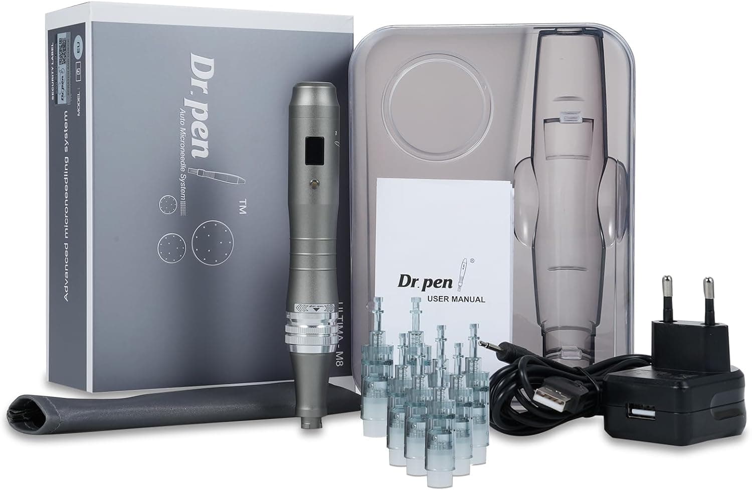 Dr. Pen Ultima M8 Stylo Microneedling Beauté Sans Fil avec 8 Cartouches