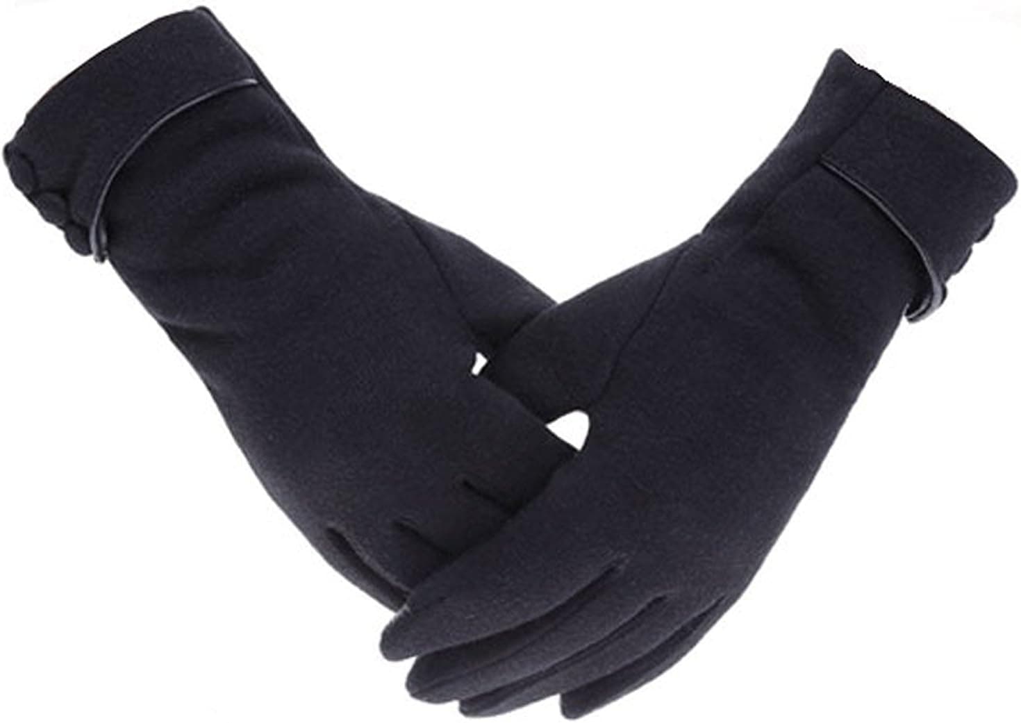 Gants d'hiver chauds pour femme avec doublure épaisse et coupe-vent pour écran tactile