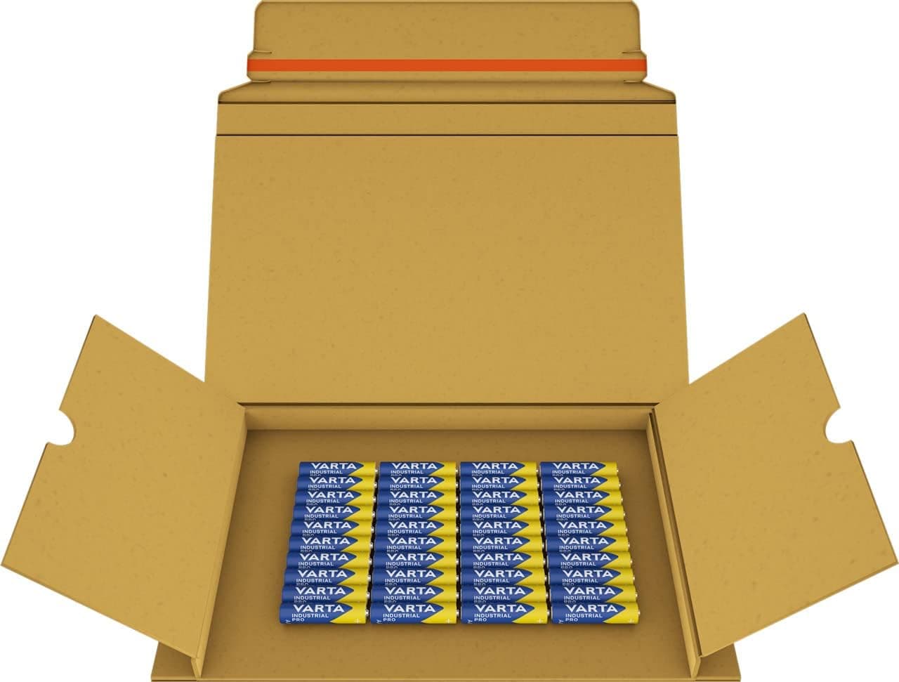 VARTA Piles AAA, lot de 40, Industrial Pro, Batterie Alcaline, 1,5V, pack de stockage en emballage écologique, Made in Germany [Exclusif sur Amazon] | LR03 1,5 V, Made in Germany, conservation jusqu'à 10 ans, pour l'industrie, atelier, appareils de mesure