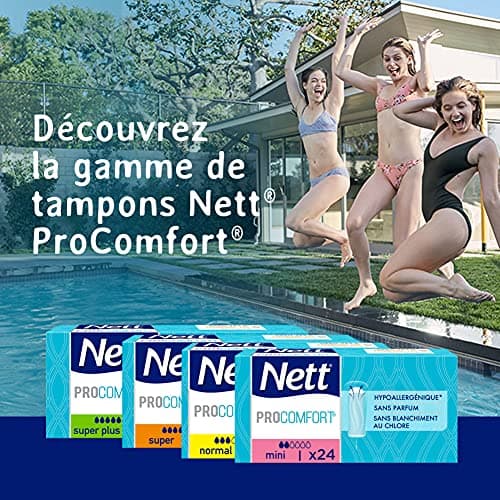Nett Tampons ProComfort Super Plus Sans Applicateur, Lot de 24