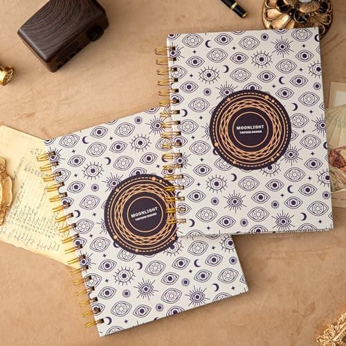 Cahier à spirale - Cahier ligné format collège 237 x 178 mm - Cahier à spirale règle collège - Journal de bureau - Cahier au format B5 pour travail et études - Papier épais de 100 g/m2 - 200 pages