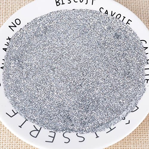 JNCH 50g Poudre Paillettes Doré + 50g Poudre Paillettes Argenté Scintillant pour Décoration Noël Loisirs Créatifs Manucure Ongles Nail Art