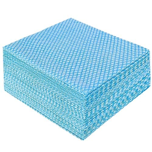 JEBBLAS Bleu Cloth Chiffon Non tisse lingette jetable Lavette Non tissée lingette Microfibre jetable...