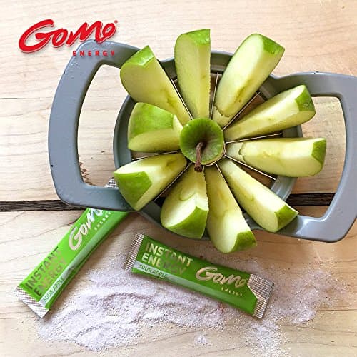 GoMo ENERGY® Boisson de vitalité 100% naturelle sans sucre | Stimulation physique et mentale | Plus d’énergie et de concentration | Végane hypocalorique édulcorée avec stevia | SOUR APPLE 30 portions