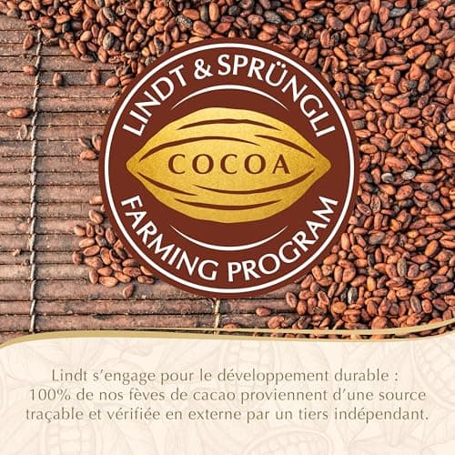 Lindt - Boîte CONNAISSEURS Croquants - Assortiment de Chocolats au Lait, Noirs et Blancs - Idéal pour Noël, 405g