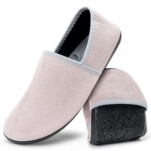 KOWAYI Chaussons Femme Homme avec Mémoire Foam Pantoufles Slip On Chaussons fermés Chaussons antidérapants Confortables Slippers Unisexe-HUIQIAN-44/45