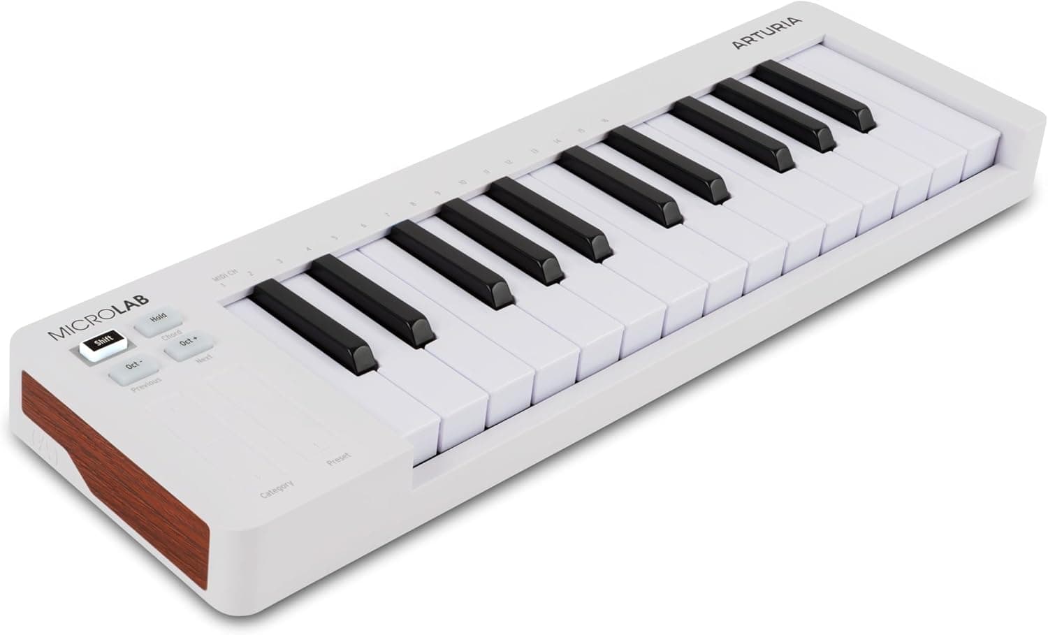 Arturia MicroLab Mk3 White - clavier midi | Détails clés : Mk3, contrôleur MIDI universel pour production musicale, blanc