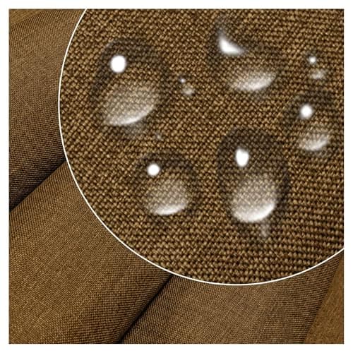 DreamRoots Tissu imperméable extérieur au metre 160 cm Largeur - Toile exterieure impermeable 100% de polyester 600D 220g/m - Tissus au metre ameublement Cinnamon mètre linéaire