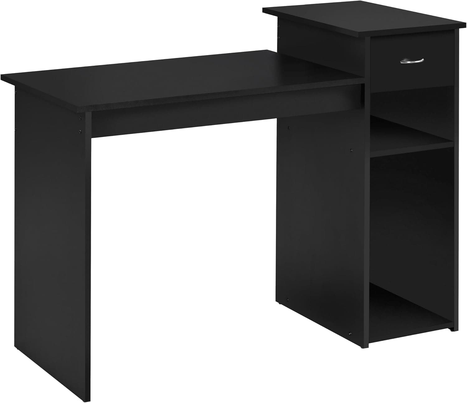 Yaheetech Bureau Informatique avec Tiroir 107 x 50 x 82 cm Modern Noir