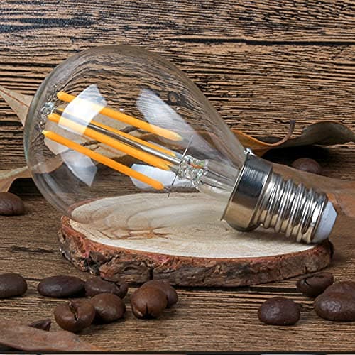 EXTRASTAR Ampoule LED Filament E14 G45, 6W Equivalente à Ampoule Halogène Vintage 60W, Blanc Chaud 750Lm 3000K, Non Dimmable, Lot de 6