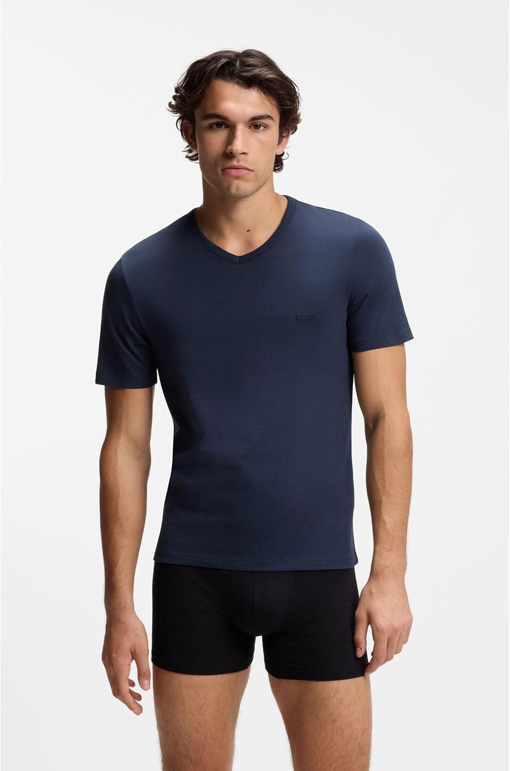 BOSS Hommes TShirtVN 3P Classic Lot de Trois t-Shirts en Coton à col V