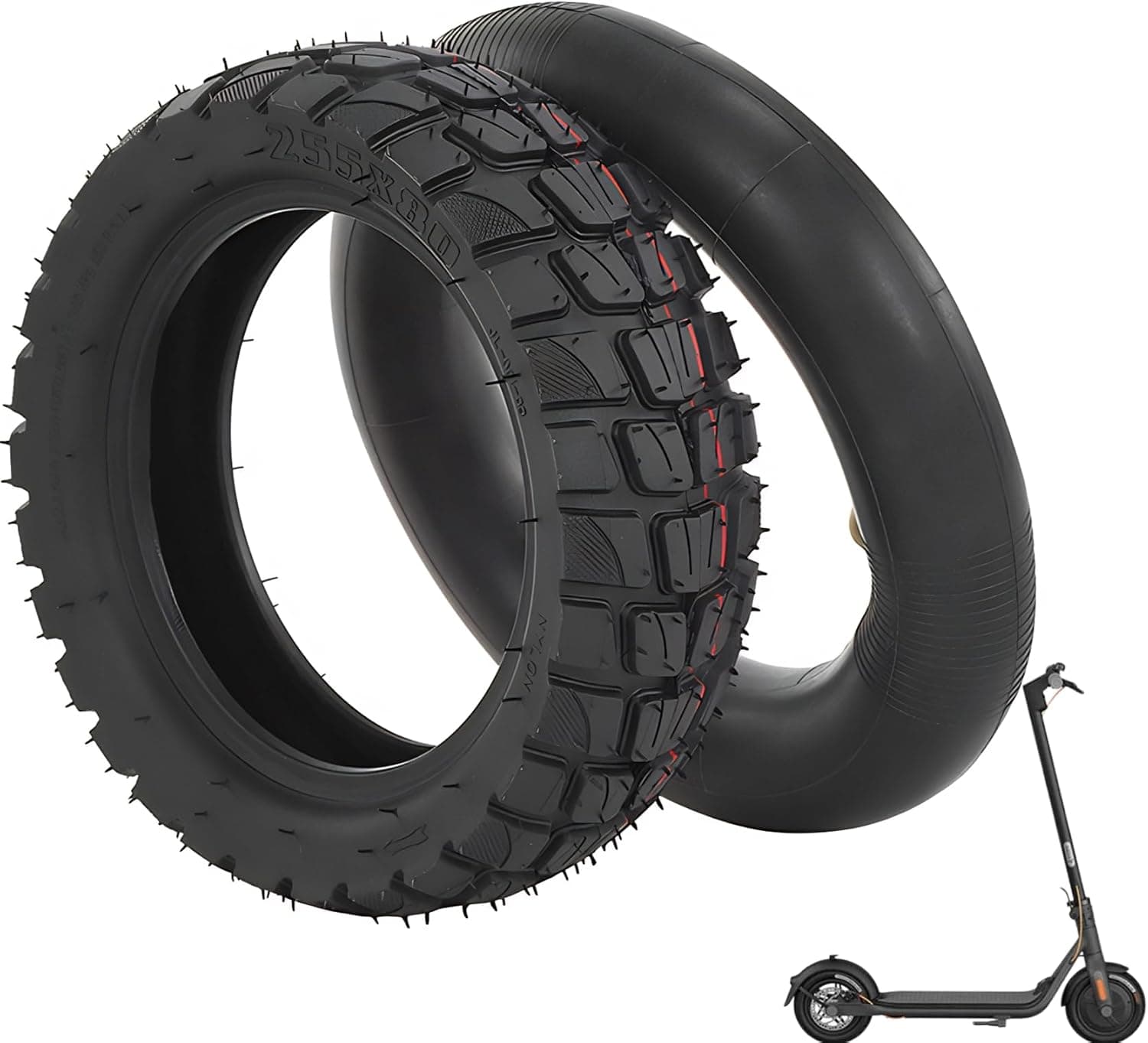 Trottinette Ălectrique Pneu 80/65-6 Compatible avec Kugoo M4 /Joyor