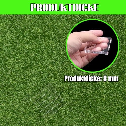 Hosifiy Lot de 2 tampons en acrylique pour tampons en silicone - 5 x 5 cm - Bloc de tampons en acrylique ondulé - Avec lignes de grille - Bloc acrylique transparent - Pour scrapbooking, fabrication de