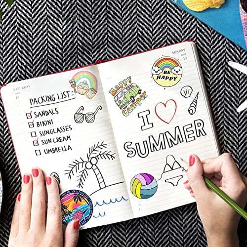 LICHENGTAI Autocollant 100pcs, Stickers Kawaii Autocollant Scrapbooking Stickers Aesthetic, Autocollant Velo Stickers Skate Autocollant Voiture Stickers Moto Autocollant pour Journal DIY Cahier