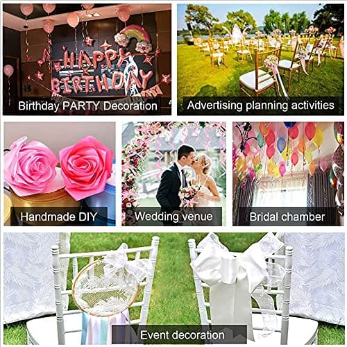 Ruban de satin doré de 10 mm, 22 mètres de ruban de décoration pour mariage, baptême et anniversaire