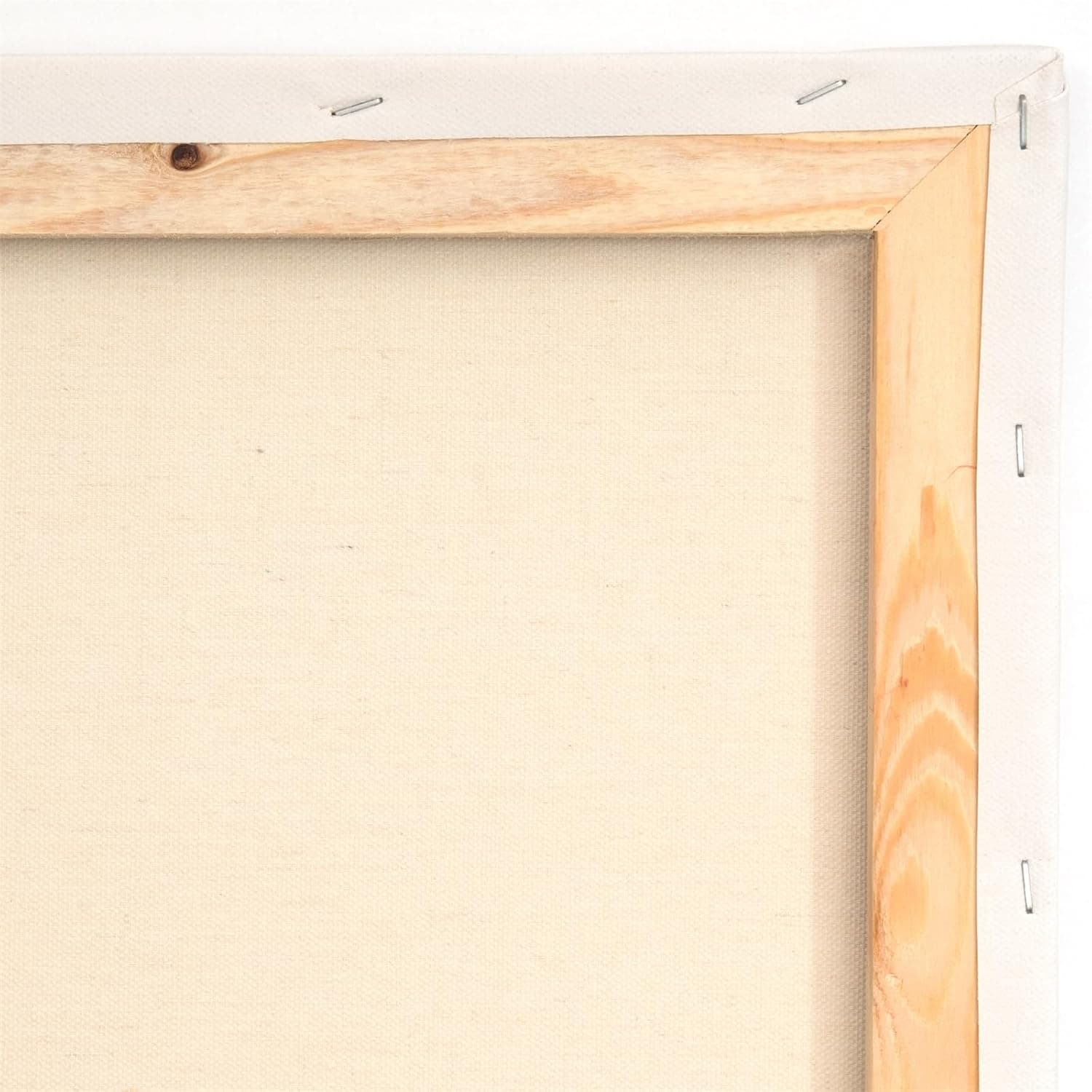 2 TOILES B.K. PLUS sur châssis | 100% coton, apprêt multiple | Support de peinture premium, châssis entoilé prêt à peindre