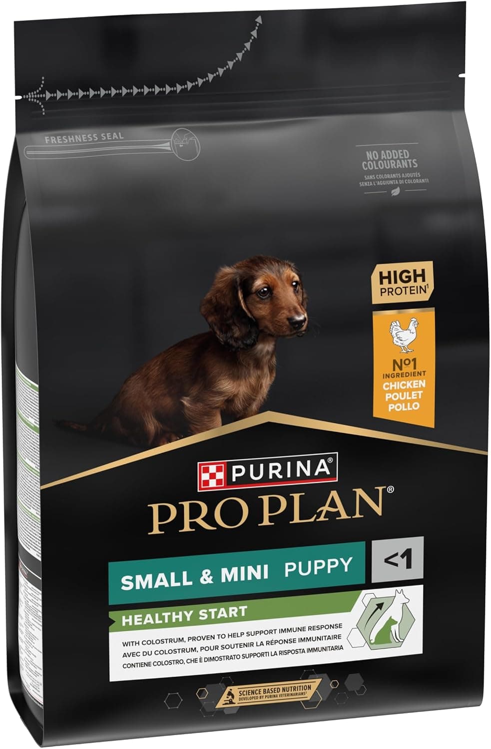 Purina Pro Plan - Small Mini Puppy Healthy Start Chien Poulet - 3 kg | Croquettes Chiot Petite Taille Saveur Poulet - Soutient la croissance et le système immunitaire du Chiot - Aliment complet