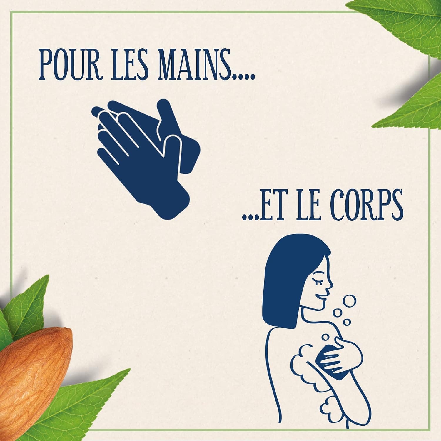Le Petit Marseillais Savon Solide Soin Surgras Huile d'Amande Douce 2x100g