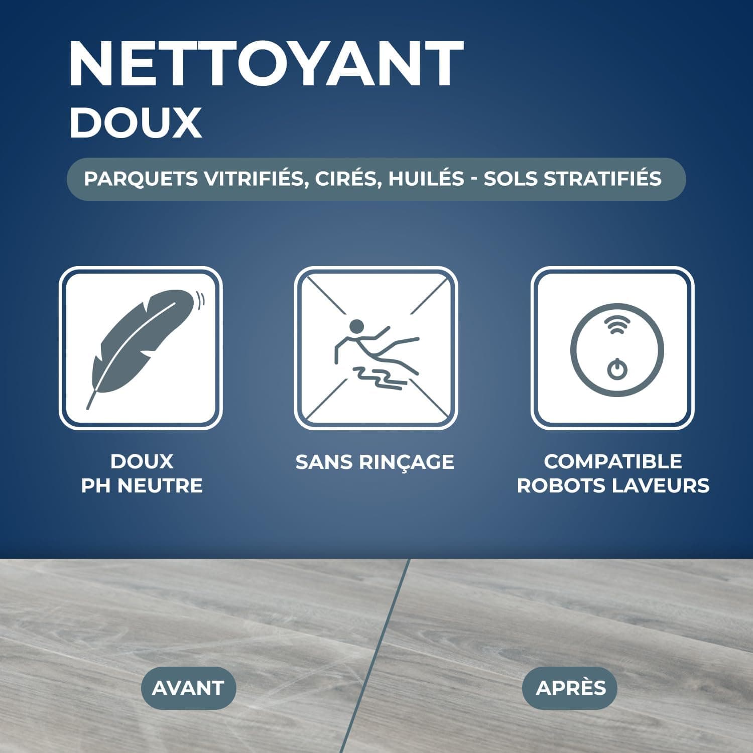 STARWAX Nettoyant doux parquets, 1L