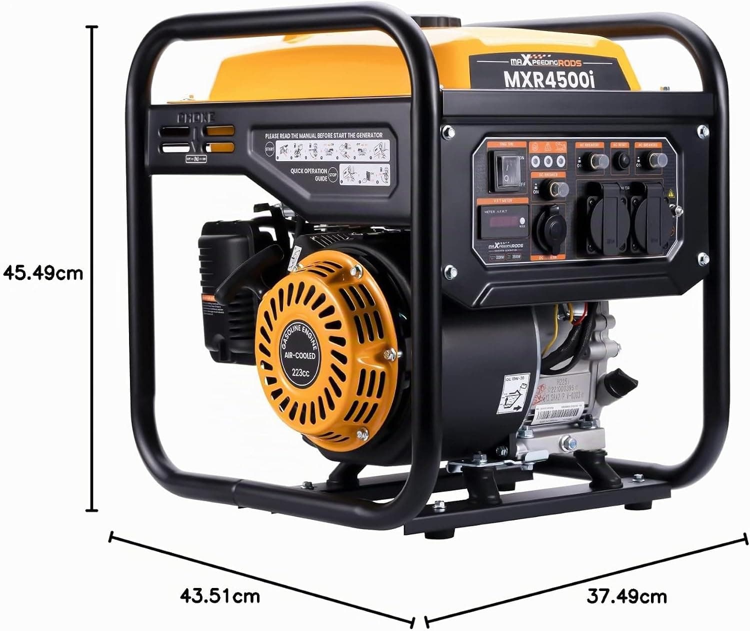 maXpeedingrods générateur électrique portable 3500W essence inverter 4temps