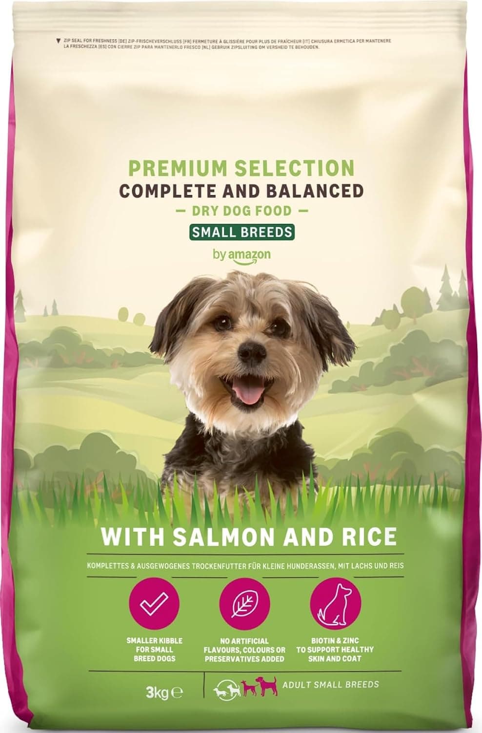 by Amazon Complete Croquettes Complètes pour Chiens Adultes, Saumon Et Riz, 3 kg (Lot de 1) (Anciennement Une Marque Lifelong, même Produit)