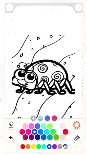 Insect Coloring Pages & Drawing App, Bugs and Nature Scenes, Educational Coloring