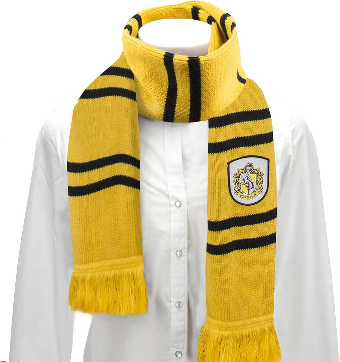Cinereplicas Harry Potter Écharpe classique Gryffondor/Poufsouffle/Serdaigle/Serpentard - Licence officielle