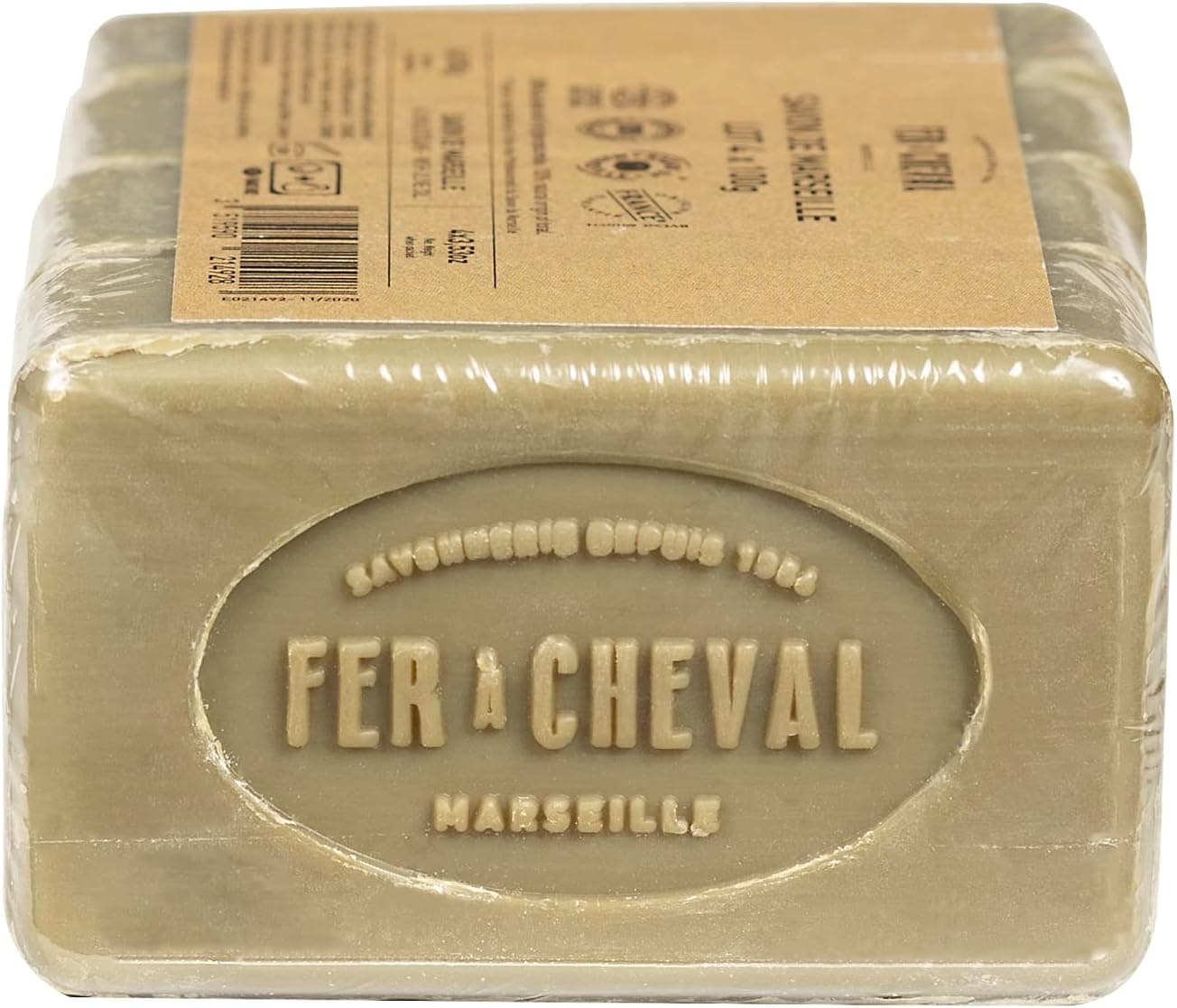 Fer à Cheval - Véritable Savon de Marseille - Savonnette (OLIVE 4x100g)