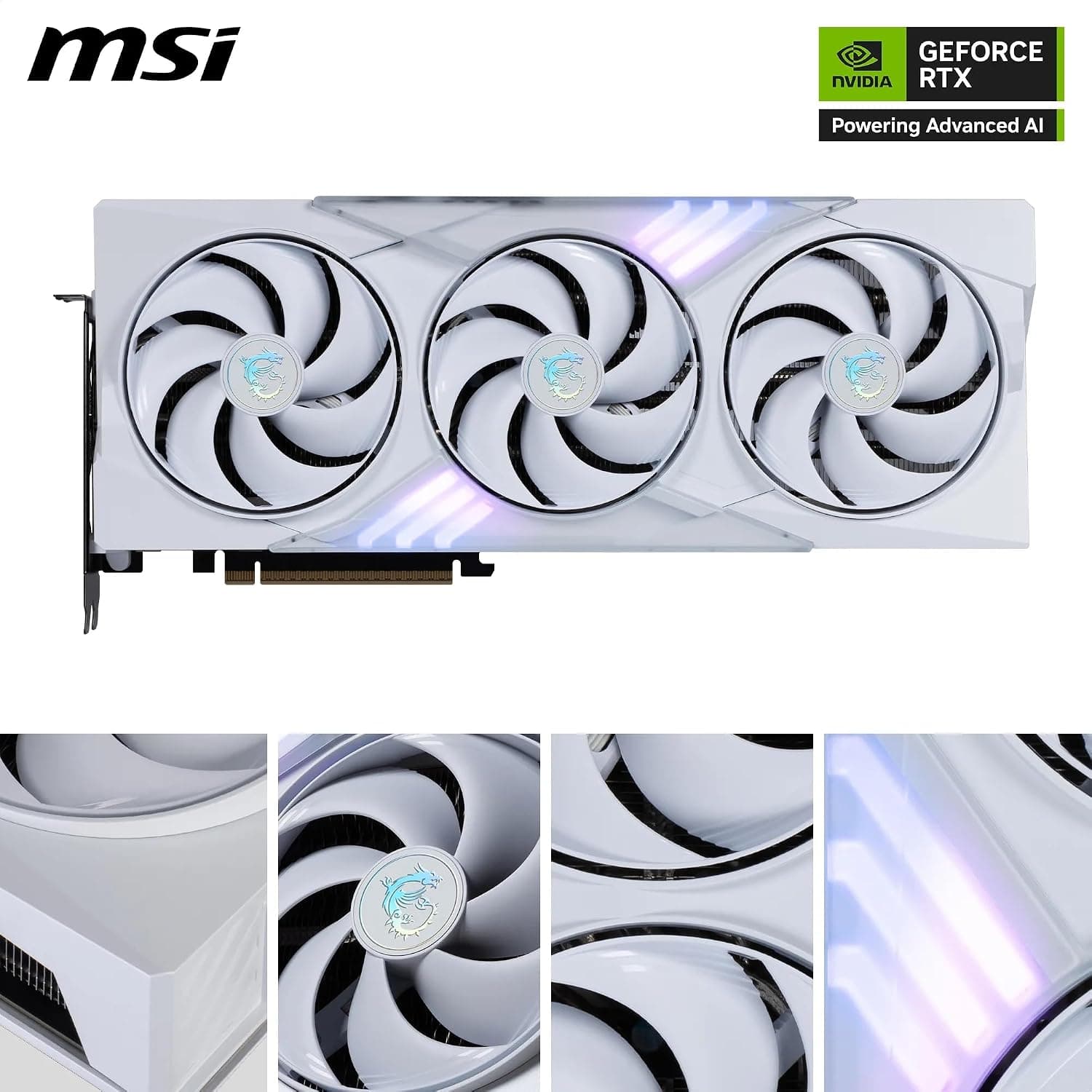 MSI NVIDIA GeForce RTX 5080 16G Gaming Trio OC White Carte Graphique