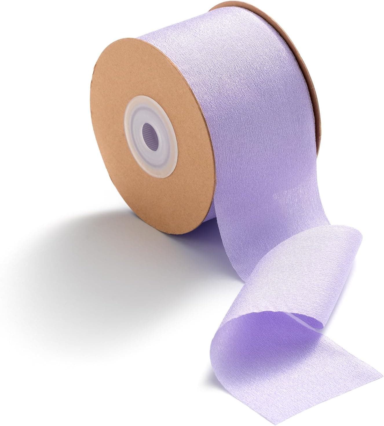 MORSUNBELA Ruban cadeau lilas - Ruban de soie lilas - Largeur : 5 cm x 23 m - Décoration de mariage