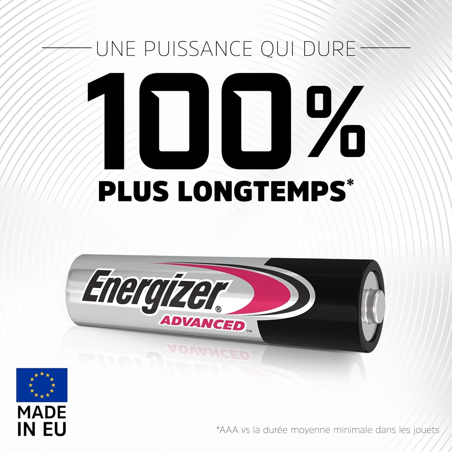 Energizer Advanced - Piles AAA (Lot de 24) Micro LR03 Alcaline 1,5 V - Haute Performance - Télécommandes, Jouets et Électroniques - Made in EU - Emballage 0% Plastique - Conservation 10 Ans