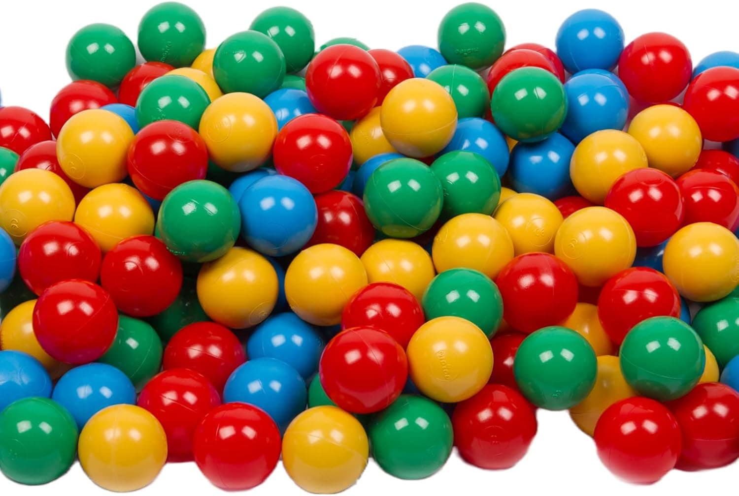MISIOO Balle pour Piscine à Balle – Multicolore Billes Enfant - Jouet Bebe – Balle Ø 6 cm - Balles en Plastique fabriquées à 100% en LDPE