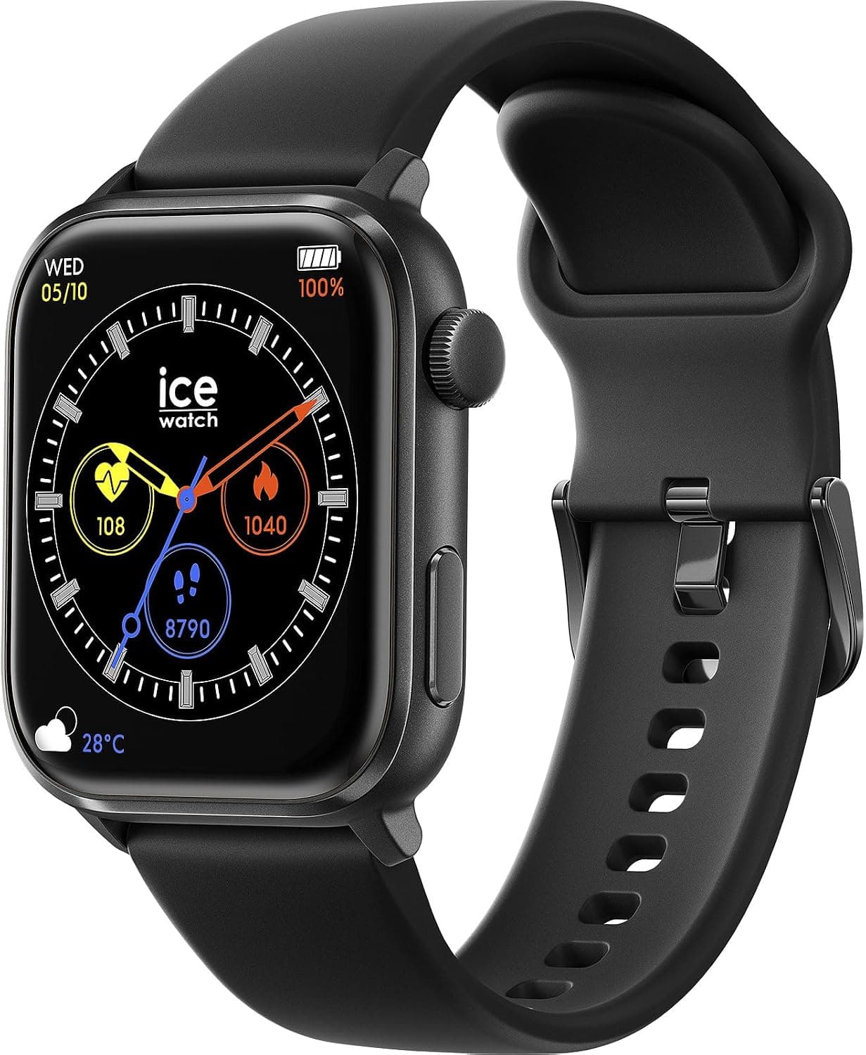 Ice-Watch - ICE smart 2.0 - Montre connectée avec bracelet en silicone (1,96 pouces)