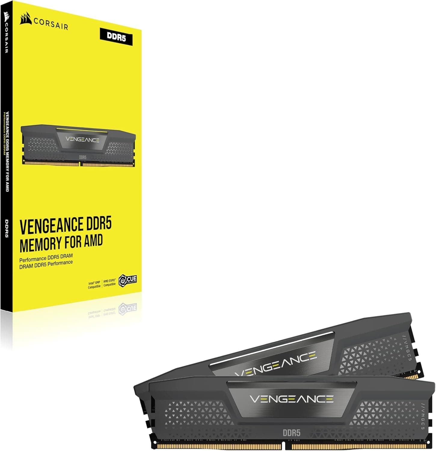 CORSAIR Vengeance DDR5 32Go (2 x 16Go) Jusqu'à 6000MHz AMD Intel RAM