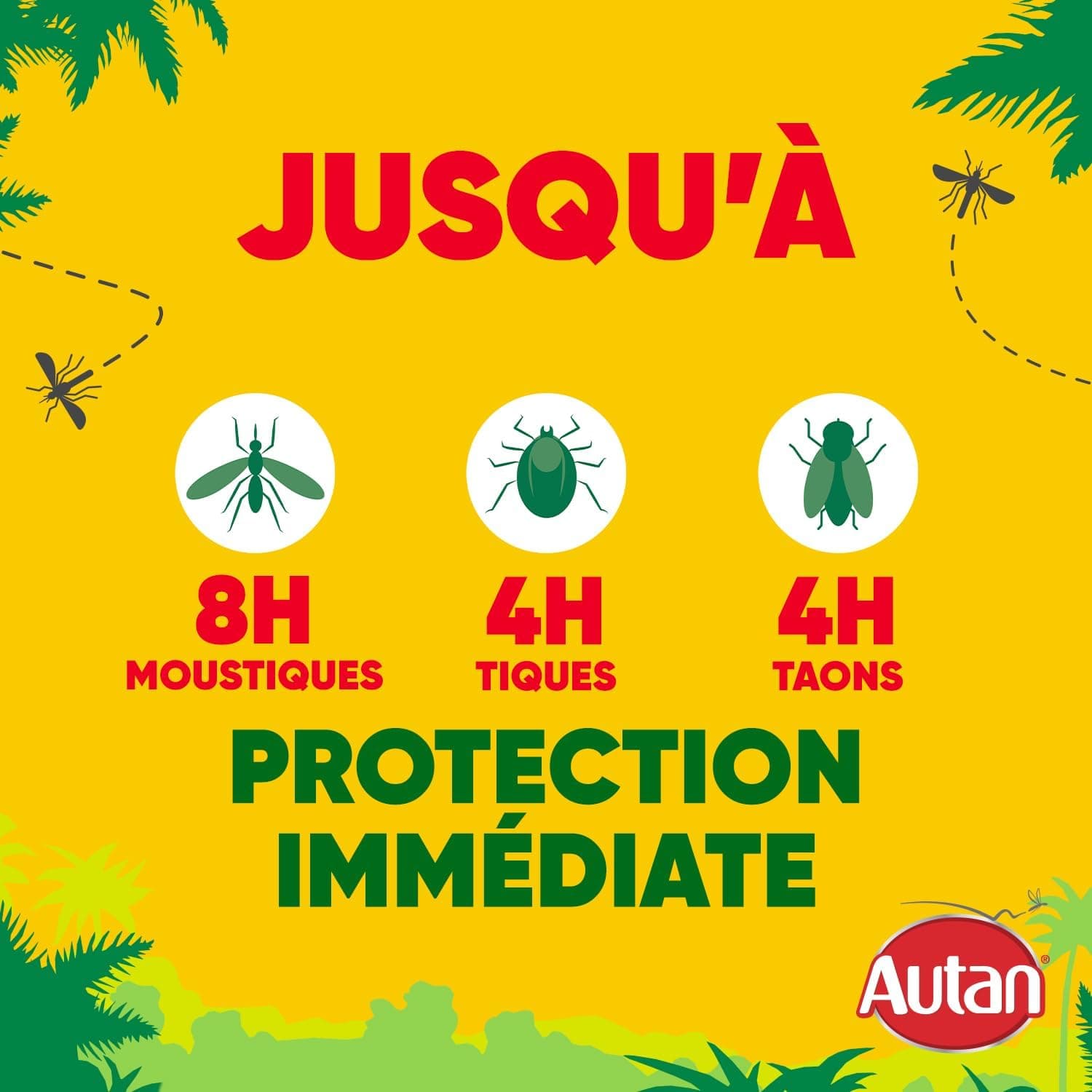 Autan Multi-Insectes Répulsif Anti-Moustiques Tigres Taons Spray 100 ml