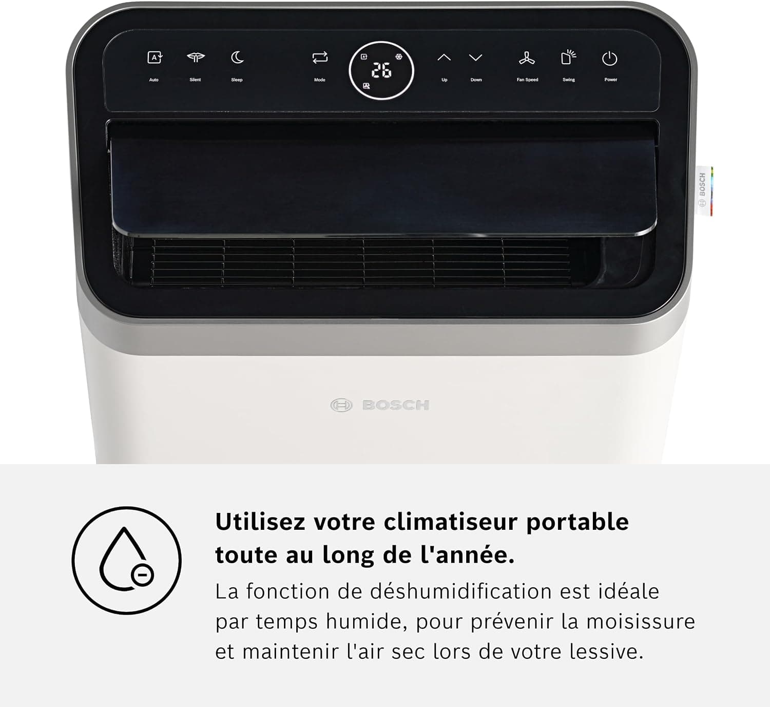 Bosch Cool 4000 Climatiseur mobile, Pour pièces jusqu'à 35 m2