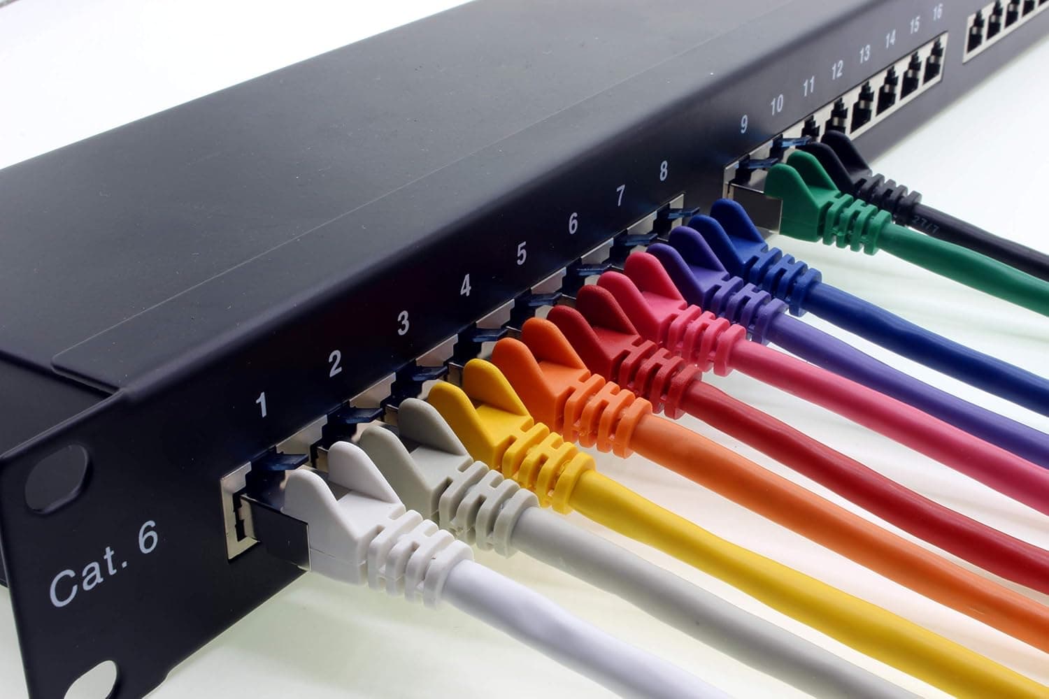 1aTTack.de Câble réseau Ethernet Gigabit LAN CAT.6a 0,5 m, câble patch RJ45 10 Gbit/s SFTP PIMF 10 - Couleurs