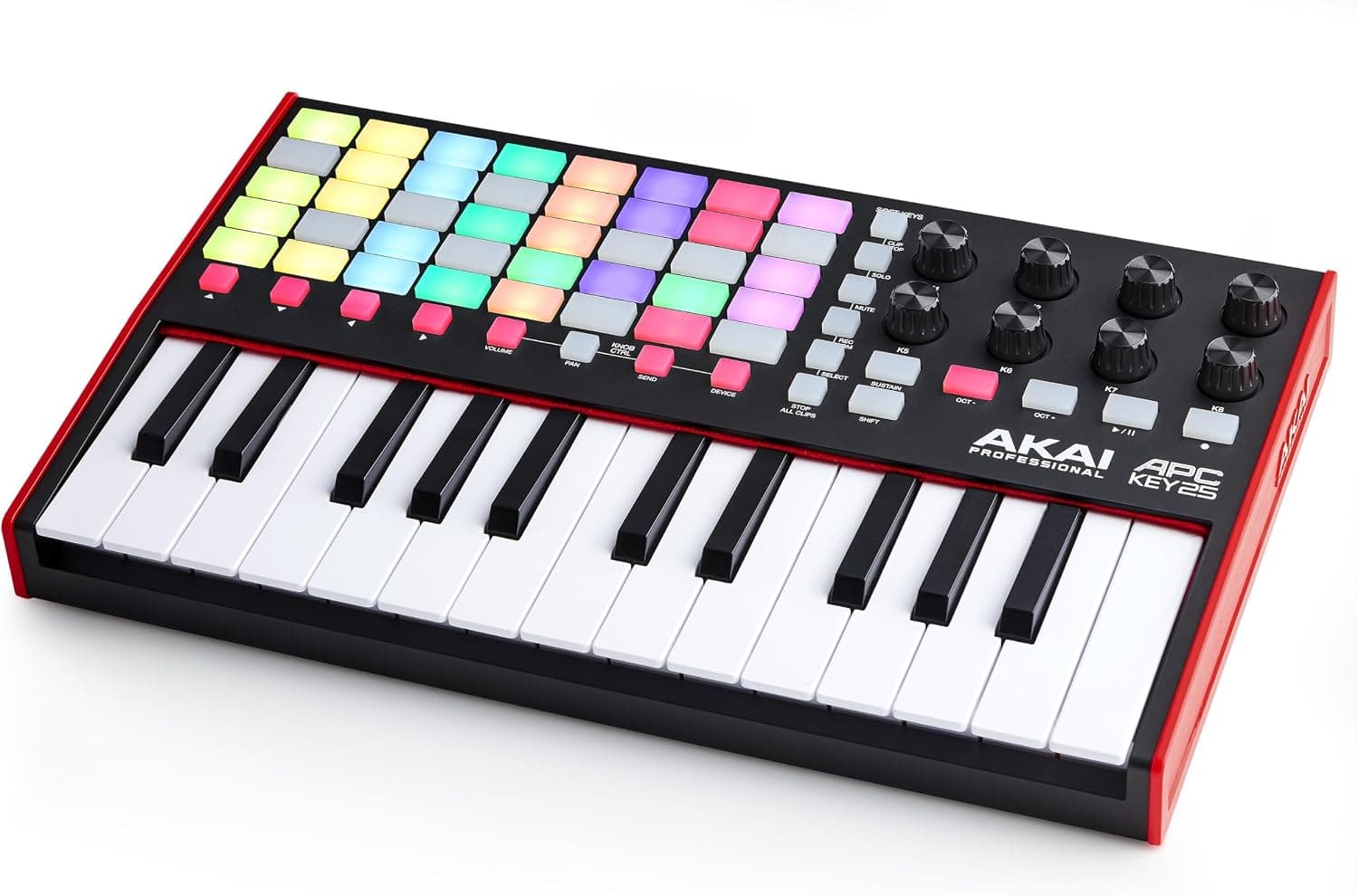 Akai Professional APC Key 25 MK2 Clavier MIDI USB 25 Touches | Touches Mini Sensibles à la Vélocité, 40 Pads RGB, 8 Boutons, Mappage 1:1 pour Ableton Live, Performance Live et Production