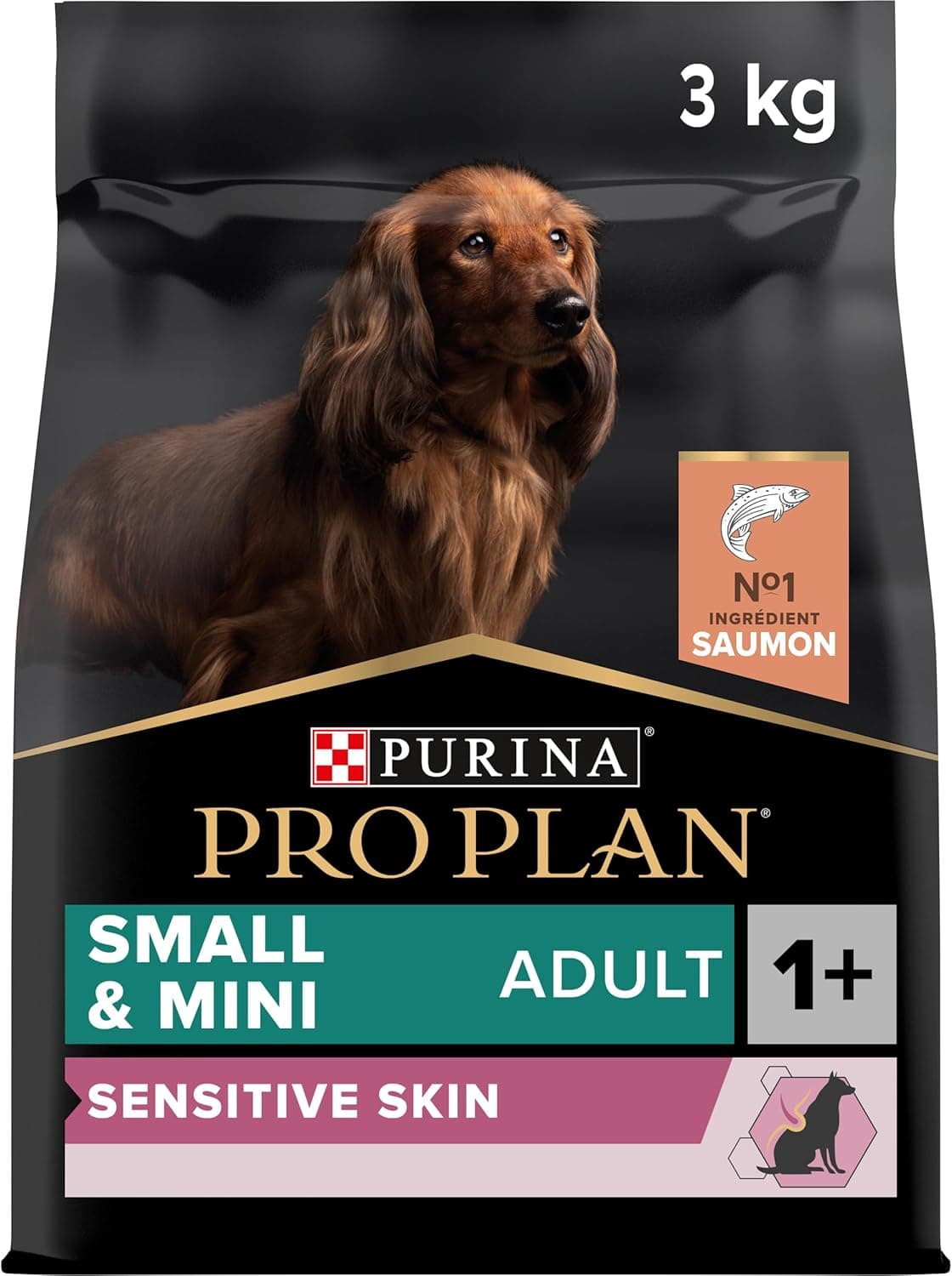 Purina Pro Plan - Sensitive Skin - Croquettes Petit Chien Saumon - 12 kg