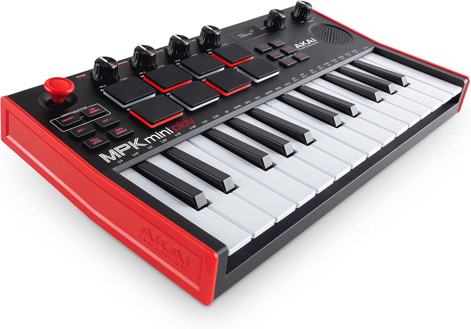 Akai Professional MPK Mini Play MK3 Clavier MIDI USB 25 Touches | Touches Mini Sensibles à la Vélocité, 8 Pads MPC, 8 Boutons, Sons Intégrés, Haut-Parleur, Logiciels Inclus, pour Beatmakers