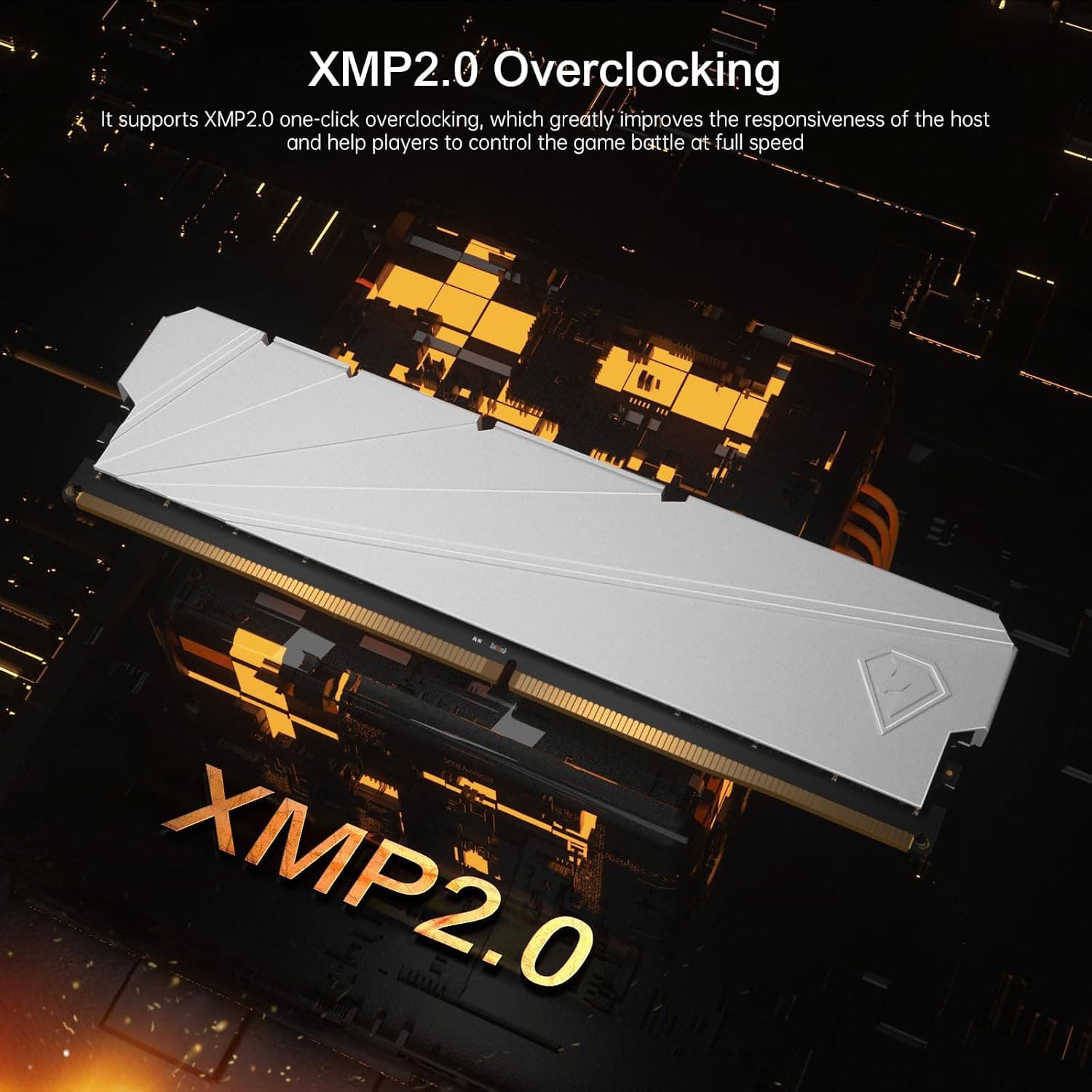 Netac Kit Station de Travail pour Ordinateur de Bureau 32 Go (2 x 16 Go) DDR4 3200 MHz C16 XMP 2.0 High Performance Blanc