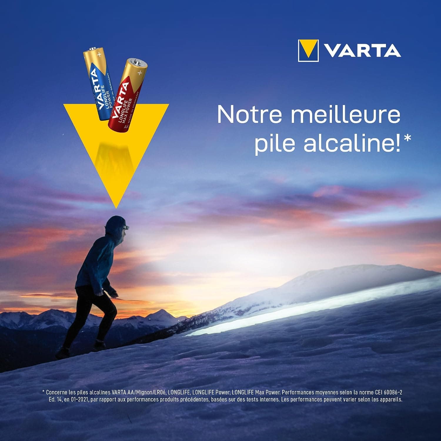 VARTA Piles AA, 10+10 (lot de 20), Longlife Power, Alcalines, 1,5V, emballage recyclé à 90%, adaptées aux jouets, souris sans fil, lampes de poche, Made in Germany | pile AA LR6, Made in Germany, conservation jusqu'à 10 ans, pour console de jeux, brosse à dents, souris ou manette