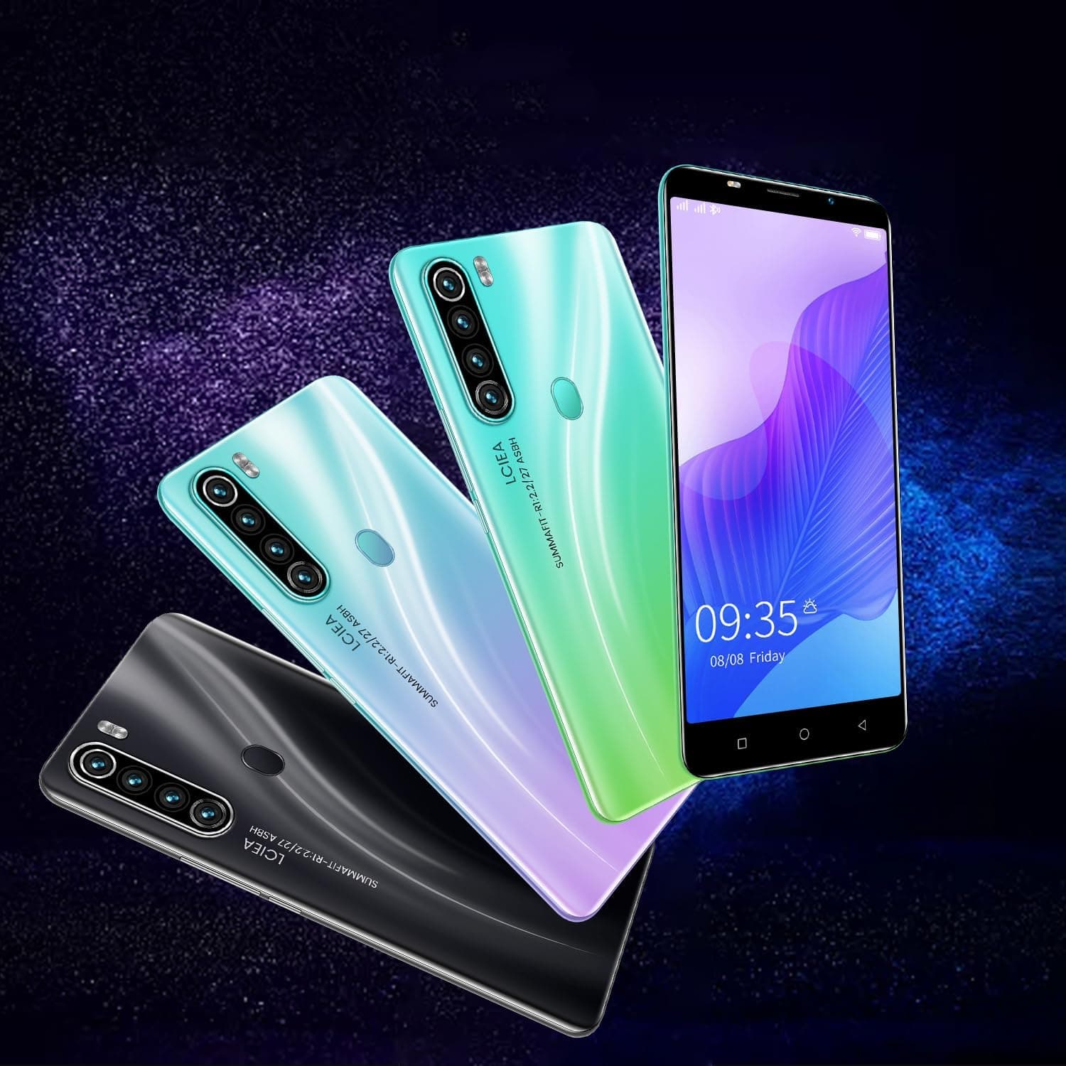 M80Pro Smartphone, écran 5.0”, Android OS, Téléphone Portable à Double SIM, 16 Go ROM, Double Caméra, Bluetooth, GPS, Wi-FI (M80Pro-Green)