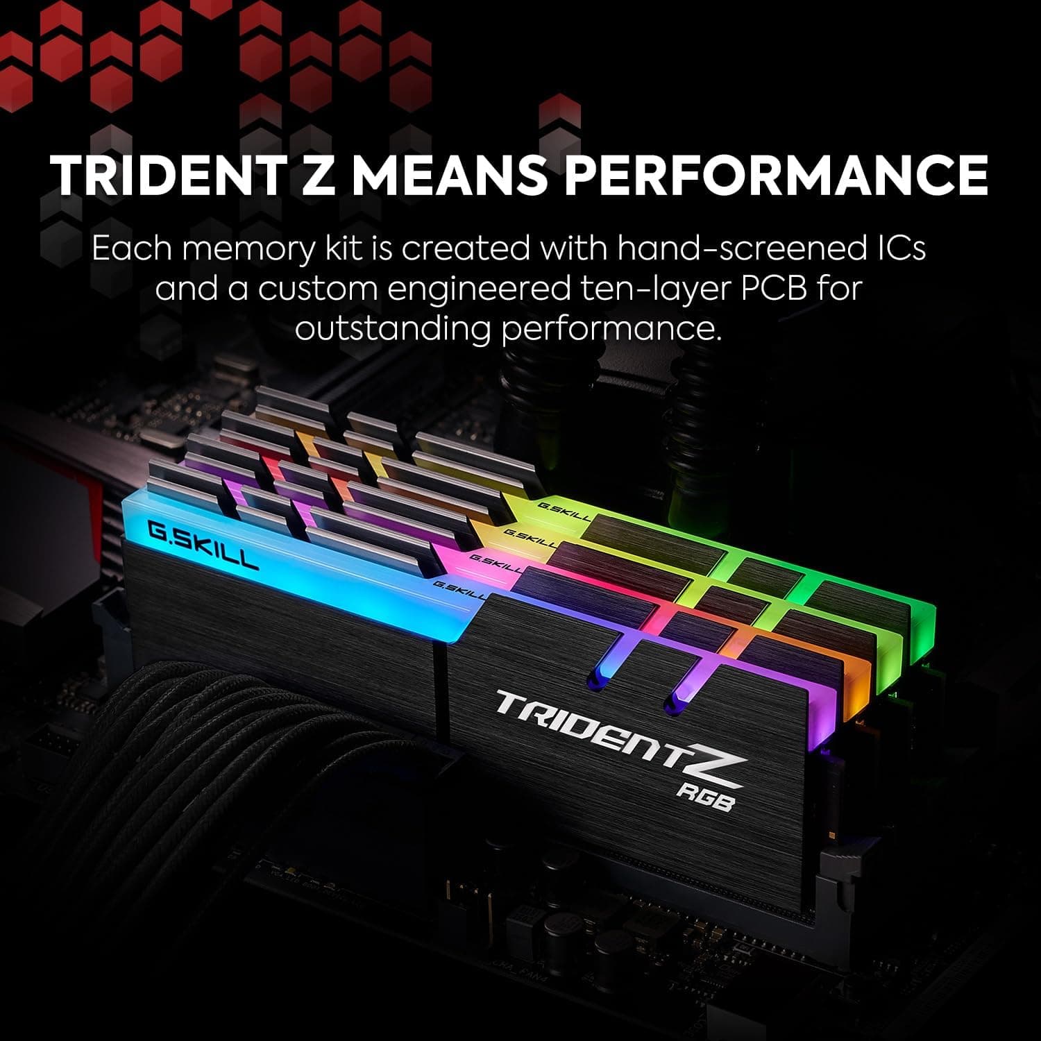 G.Skill Trident Z RGB 16GB DDR4 Module de mémoire 16 Go 2 x 8 Go 3200 MHz