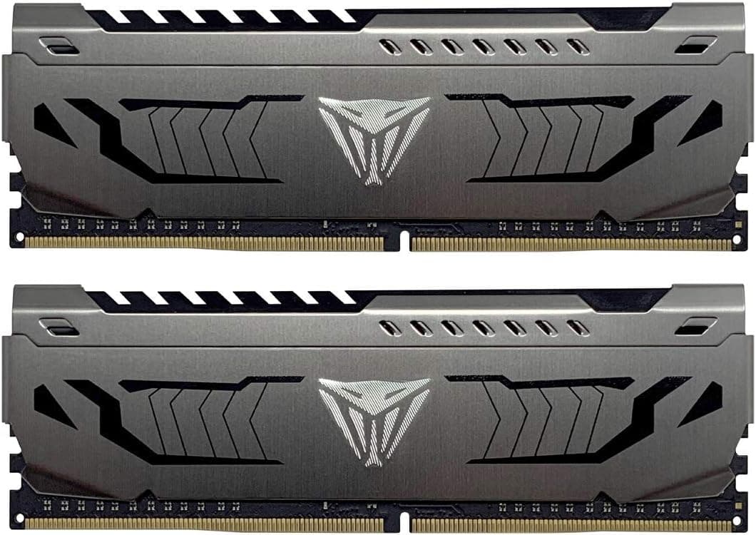 Patriot Memory Kit de Mémoire Haute Performance Viper Steel DDR4 3600 MHz 16Go (2x8Go) C17 Gris