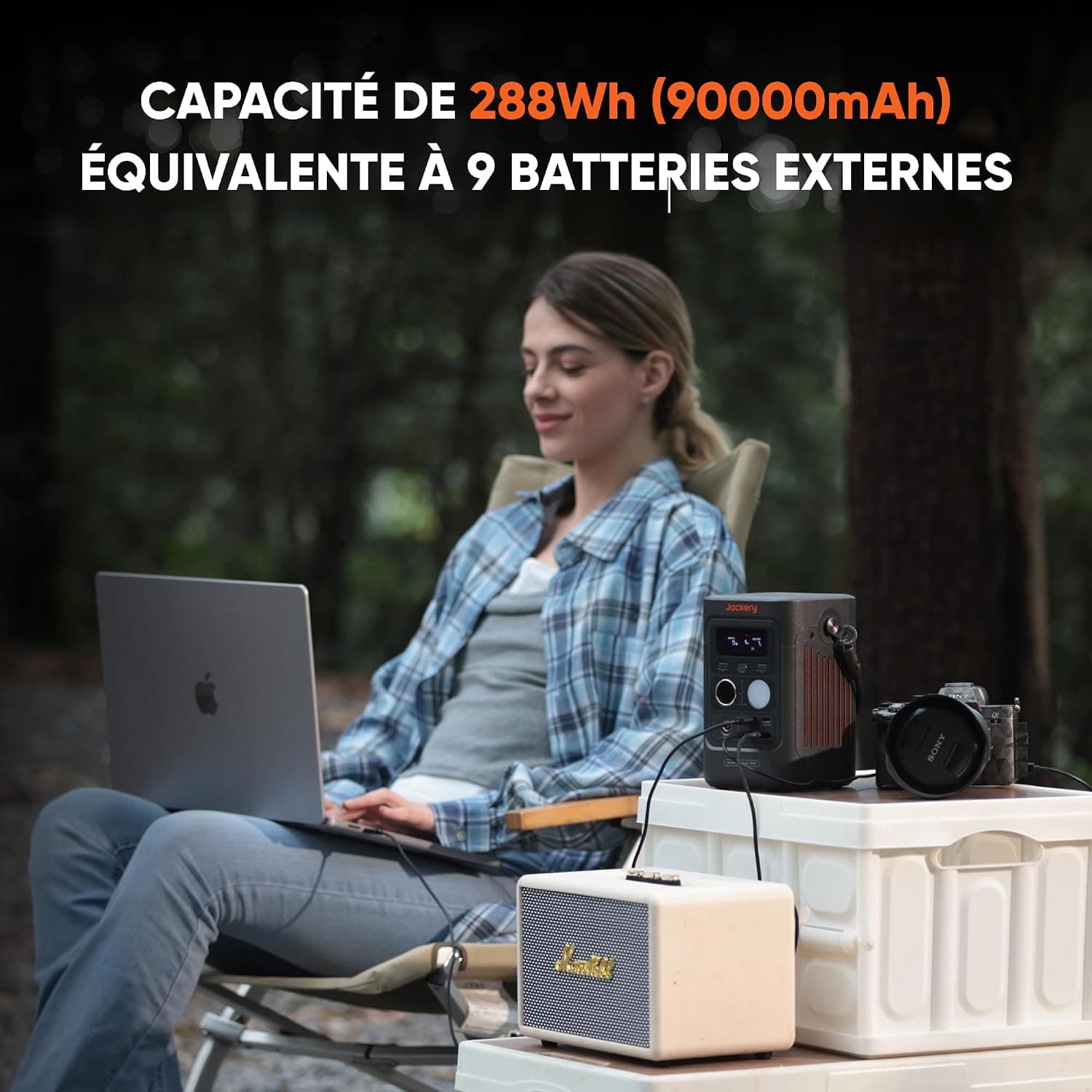 Jackery Explorer 300D Station Électrique Portable avec 40W Panneau Solaire