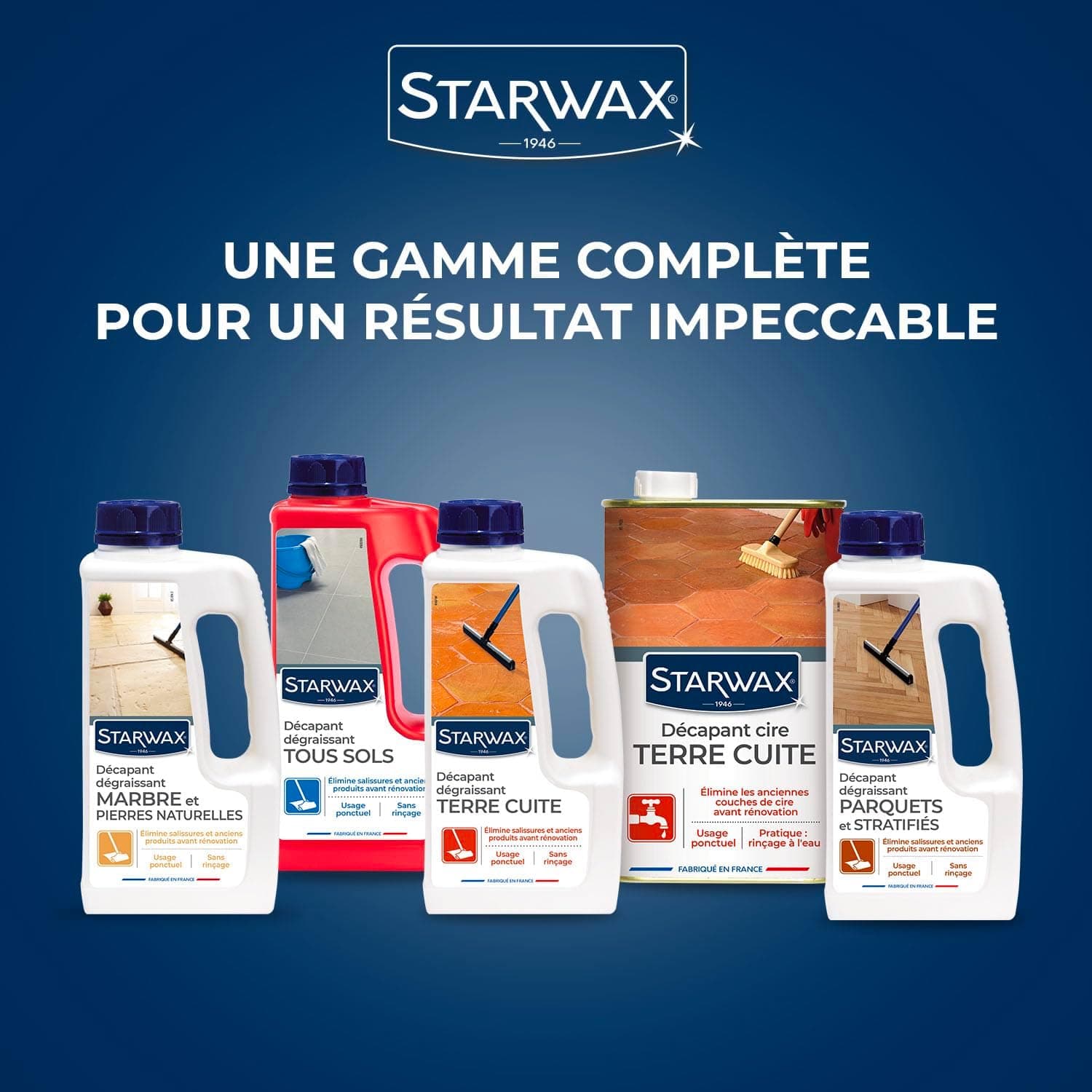 STARWAX Décapant dégraissant Parquets, 1L